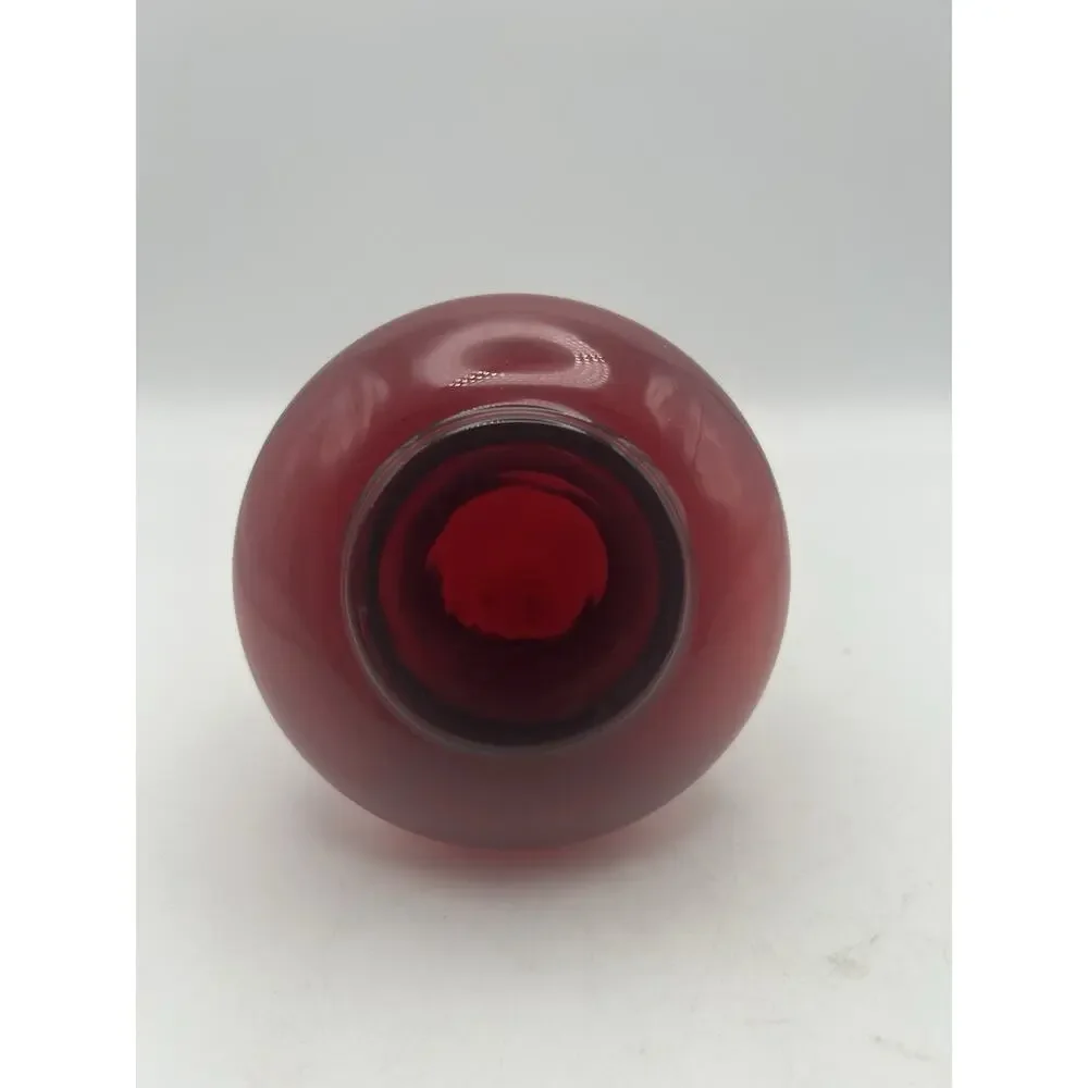 Red Glass Small Vase